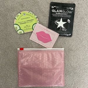 Glossier Bag & Masks